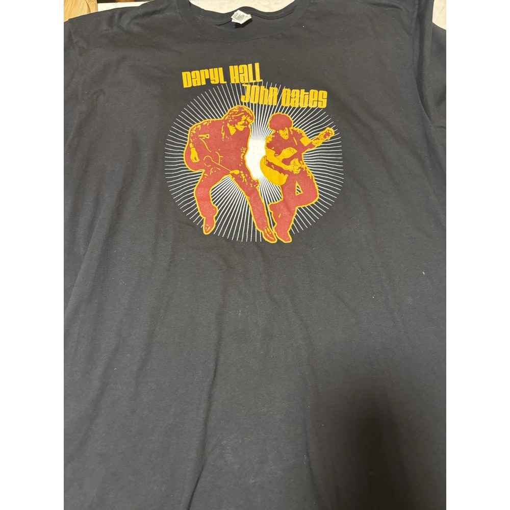 Daryl Hall & John Oates Concert Tour 2012 XL Black 2 Sided‎ W/ Dates T-shirt